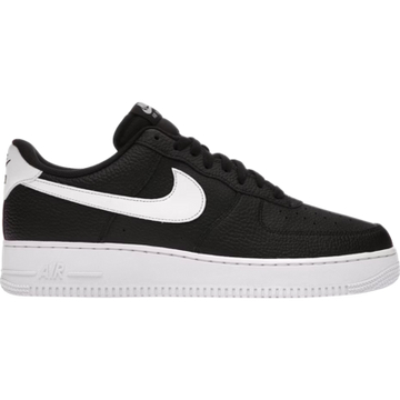 Nike Air Force 1 Low '07 Black White Pebbled Leather