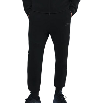 NIKE Tech Fleece Joggers Black White Reflective