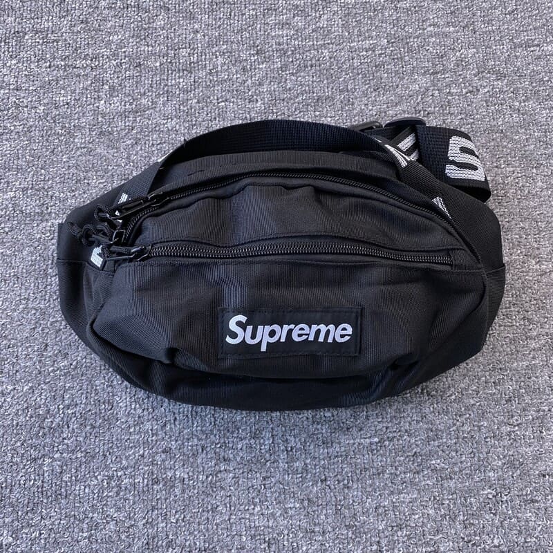 Supreme Waist Bag Black (SS18) – Image 4