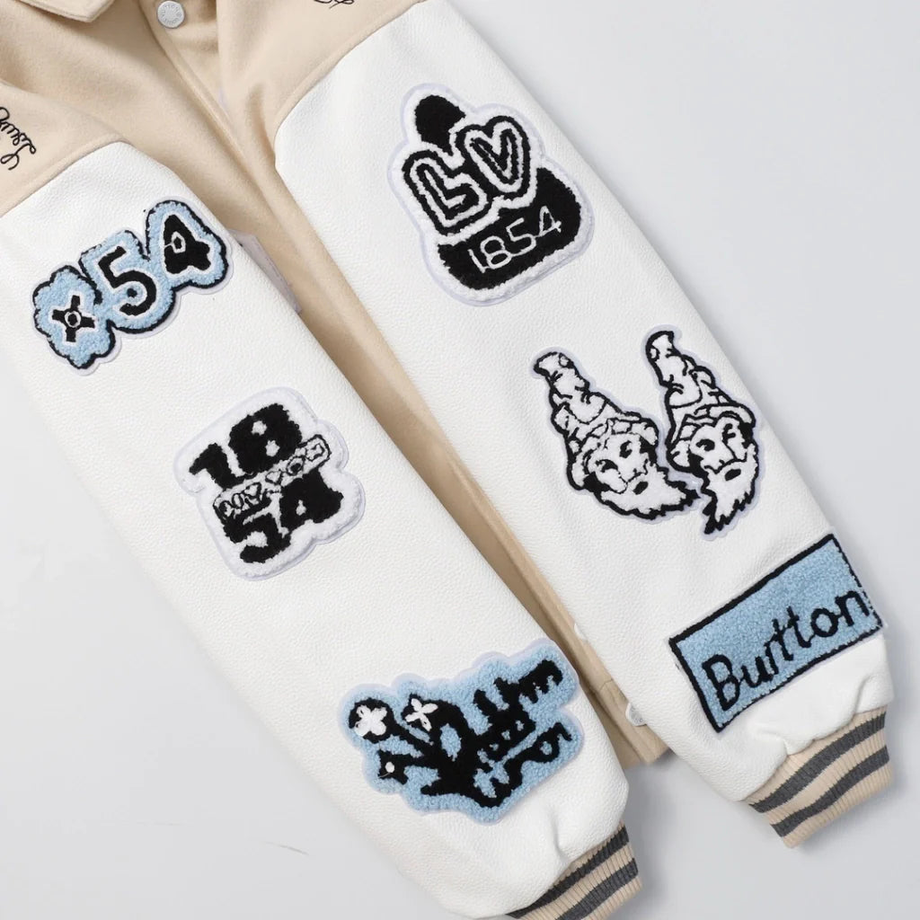 Louis Vuitton Leather Varsity Jacket White by Virgil Abloh – Image 5