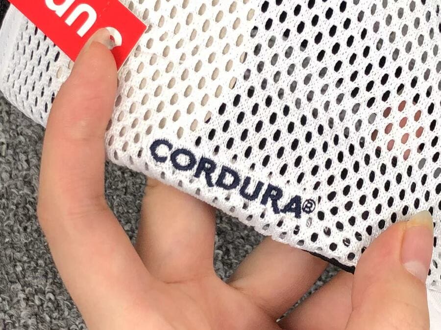 Supreme Mesh Side Panel Camp White Cap – Image 2