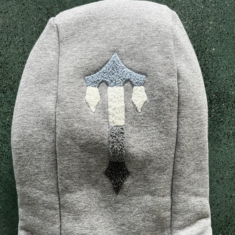 Trapstar Chenille Decoded 2.0 Grey/Ice Blue Set – Image 3