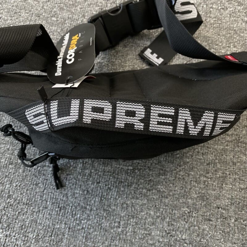 Supreme Waist Bag Black (SS18) – Image 6