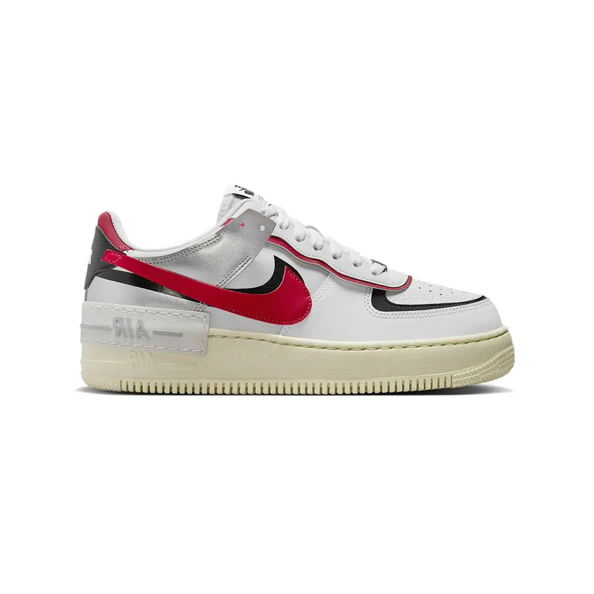 Nike Air Force 1 Shadow White Red Silver and Black – Image 2