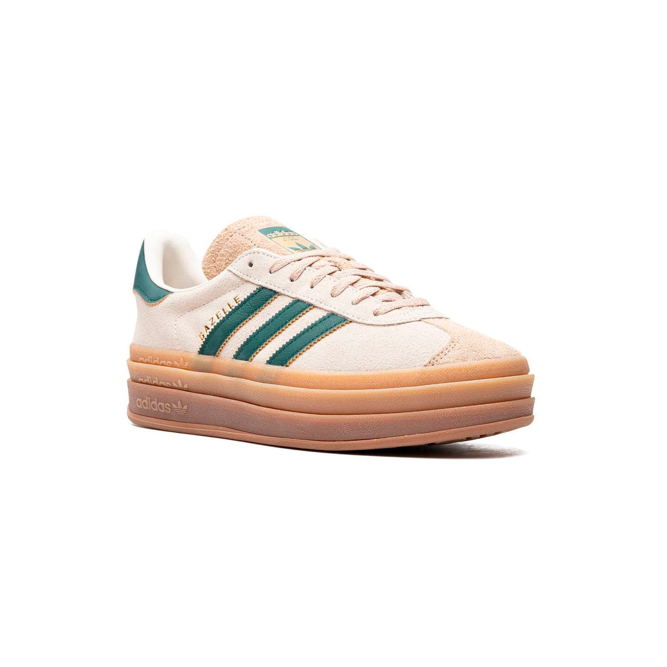 Adidas Originals Gazelle Bold Cream White Green – Image 2
