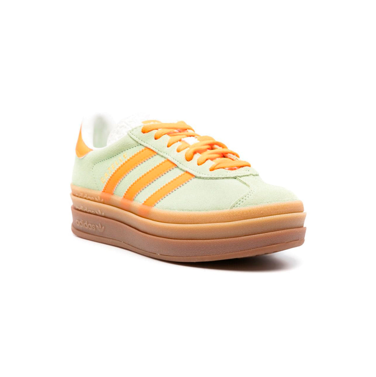 Adidas Originals Gazelle Bold Light Green Orange – Image 3