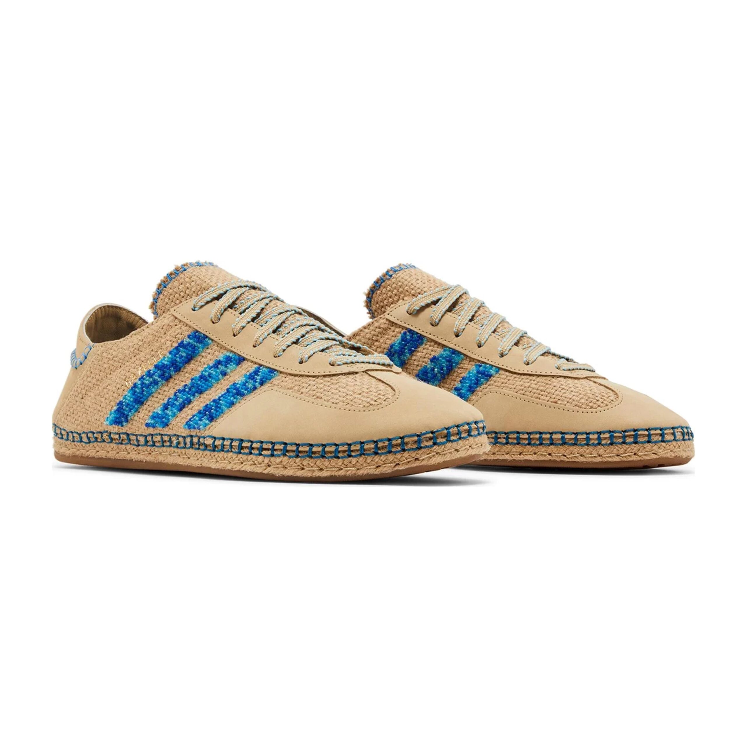 Adidas Gazelle x Clot Linen Khaki Light Blue – Image 3