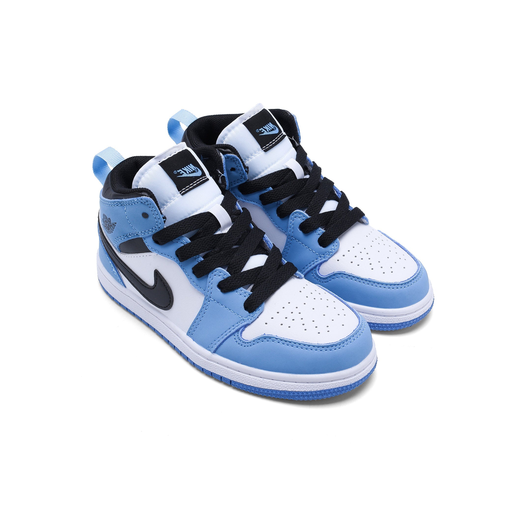 Nike Kids Air Jordan 1 Mid University Blue – Image 2