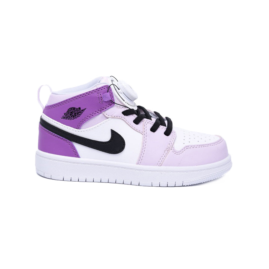Nike Kids Jordan 1 Mid Barely Grape whit Boa – Image 2