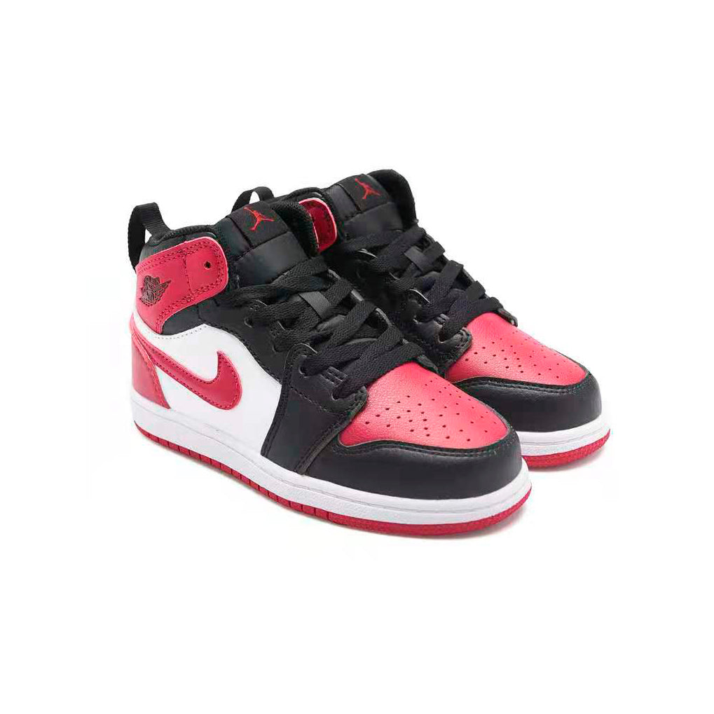 Nike Kids Air Jordan 1 Mid Noble Red – Image 2