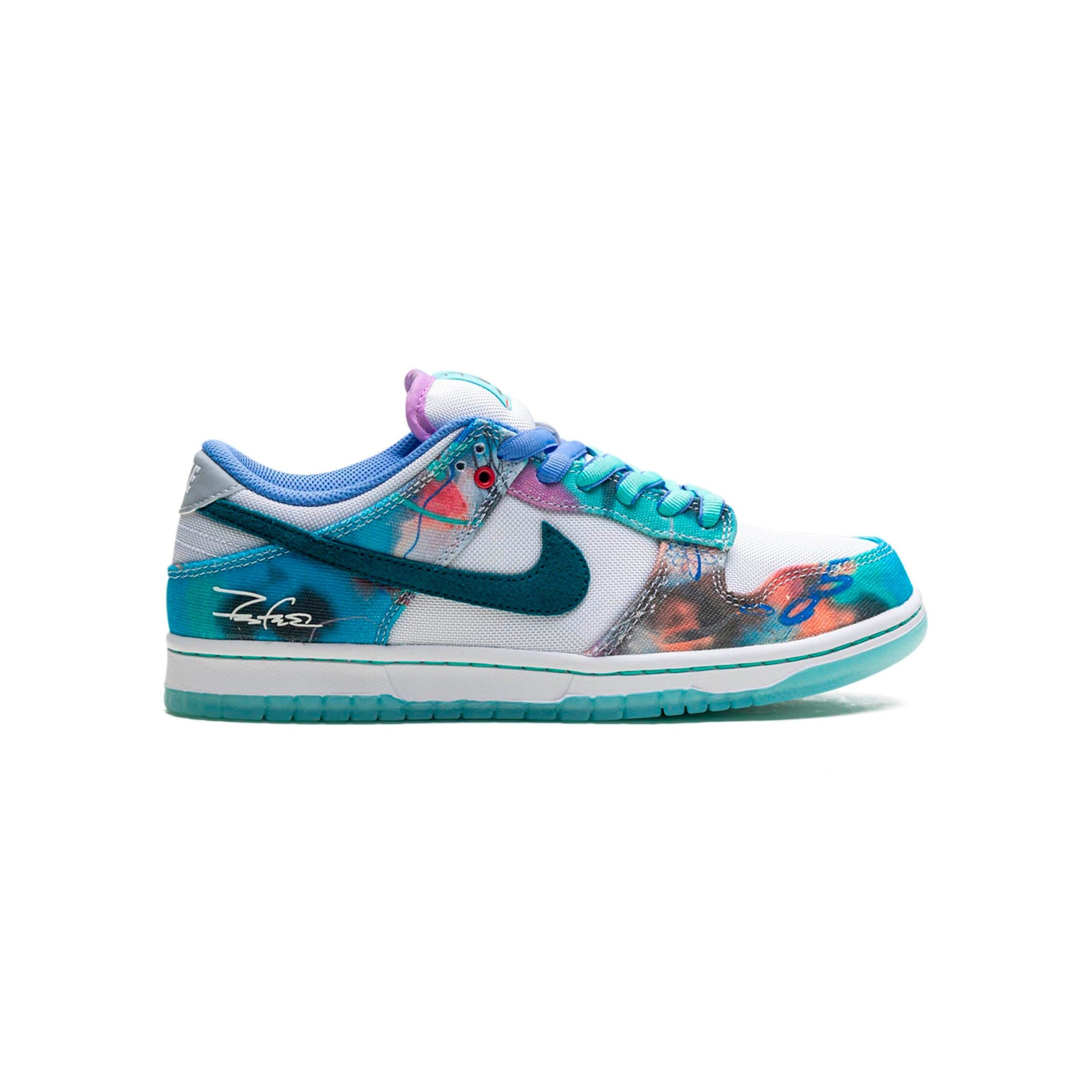 Nike Dunk Low SB Futura Laboratories Aqua Teal White – Image 2