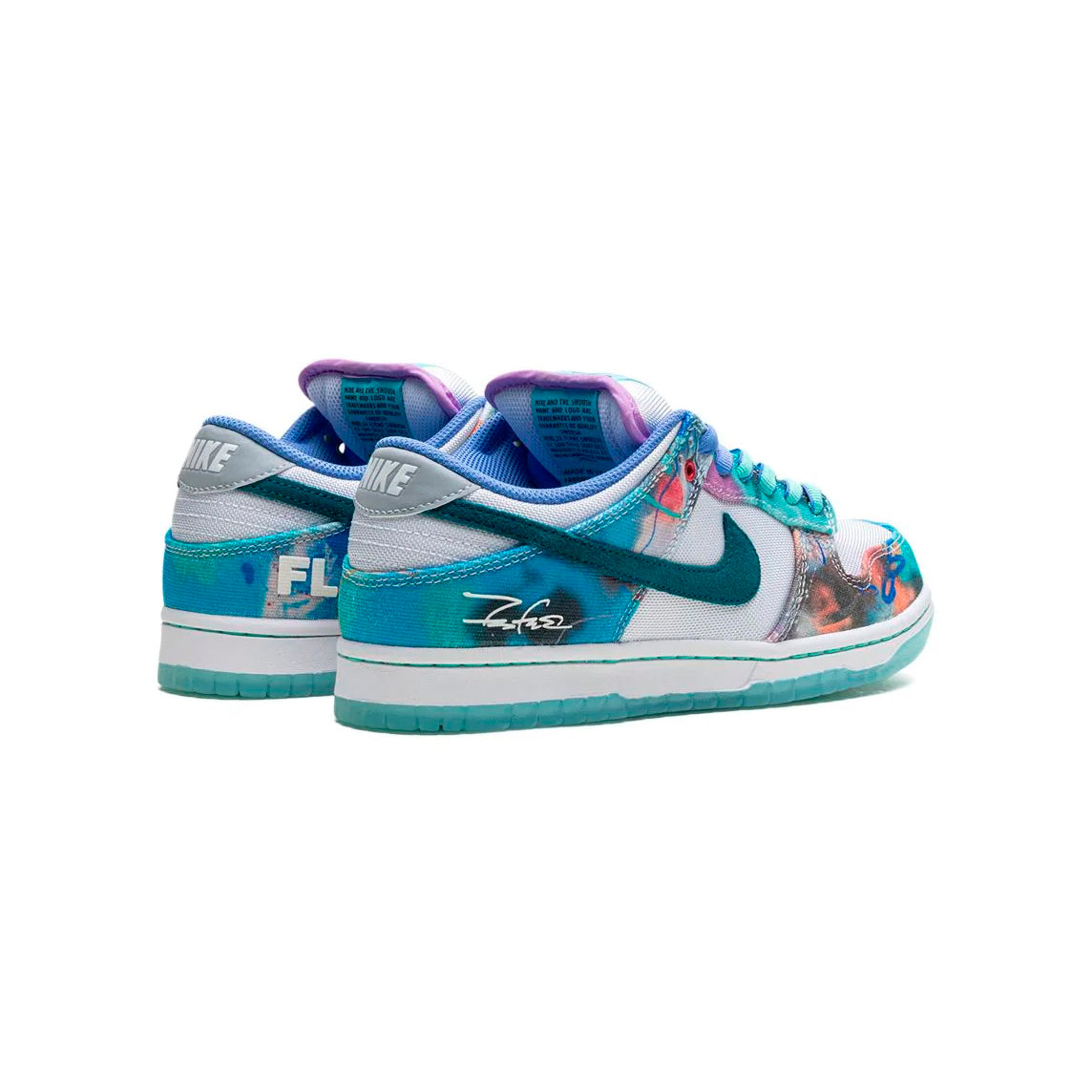 Nike Dunk Low SB Futura Laboratories Aqua Teal White – Image 3