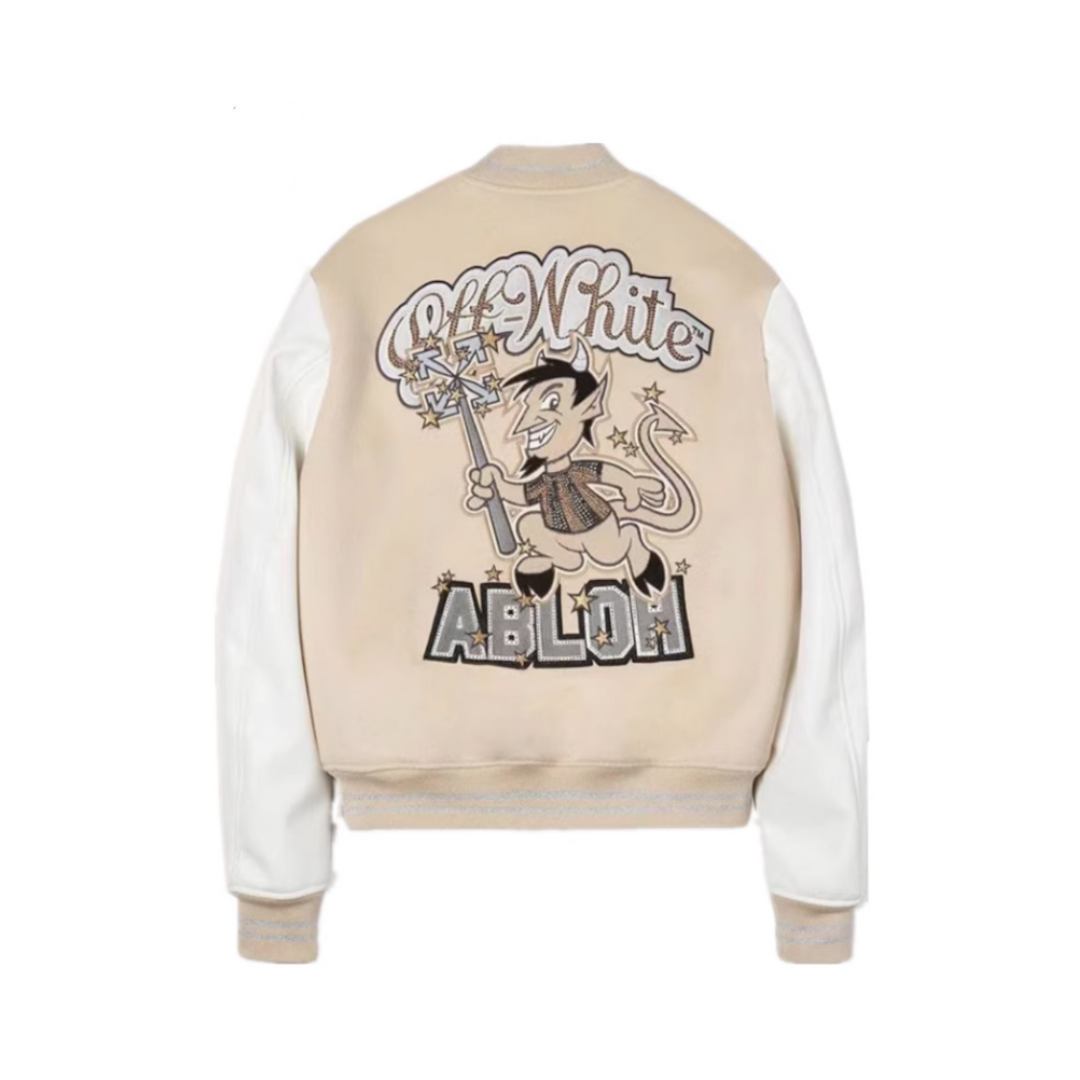 Off White x Milan "Abloh" Varsity Jacket – Image 4
