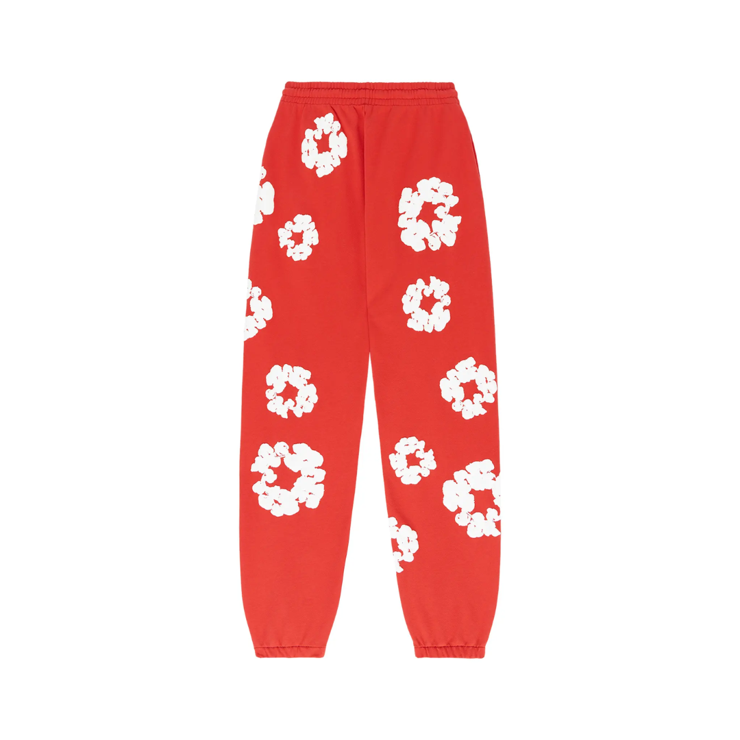 Denim Tears The Cotton Wreath Sweatpants "Red" – Image 2