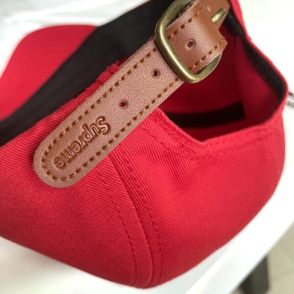 Supreme Washed Chino Twill Camp Red Cap