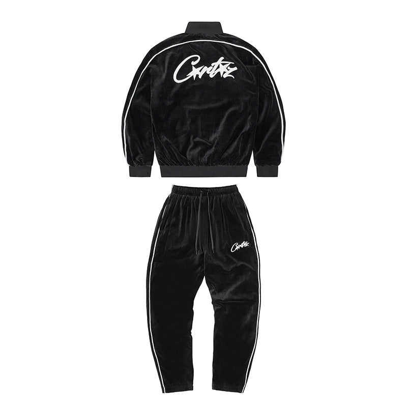 Corteiz Black Velour Set – Image 2