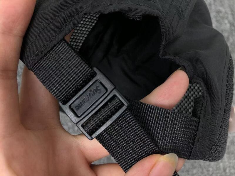 Supreme Mesh Side Panel Camp Black Cap – Image 2