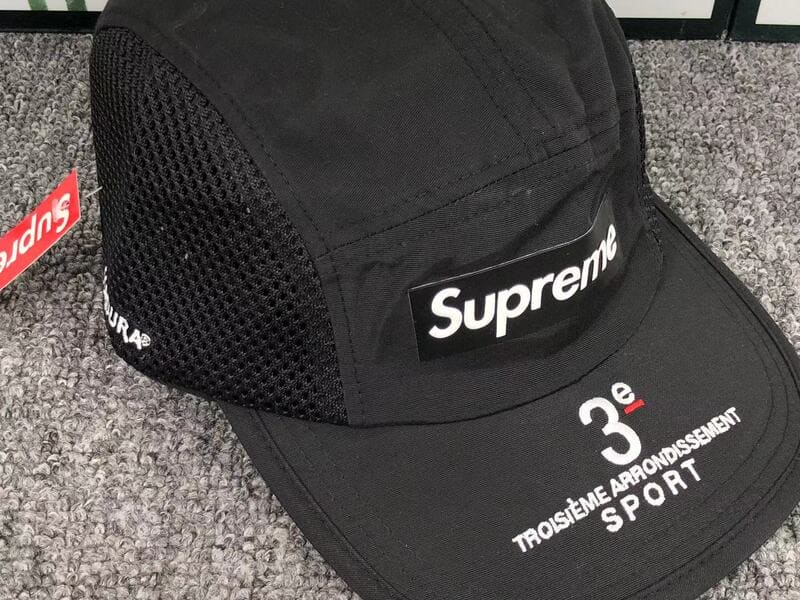 Supreme Mesh Side Panel Camp Black Cap – Image 7