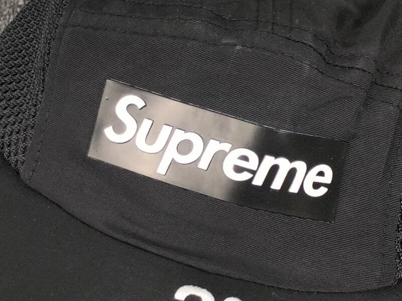 Supreme Mesh Side Panel Camp Black Cap – Image 3