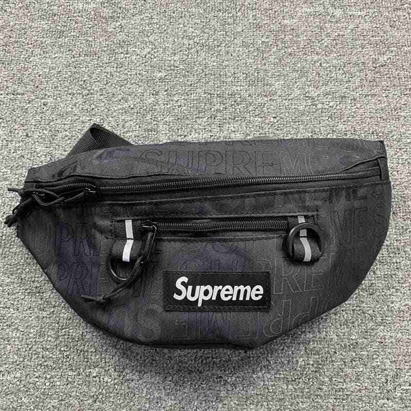 Supreme Waist Bag Black (SS19) – Image 5